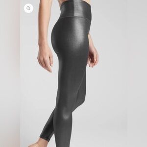 Athleta Elation High Rise Tight Leggings Size Small Tall Shimmer Gray ST